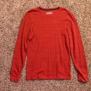Orange long-sleeve sweater
